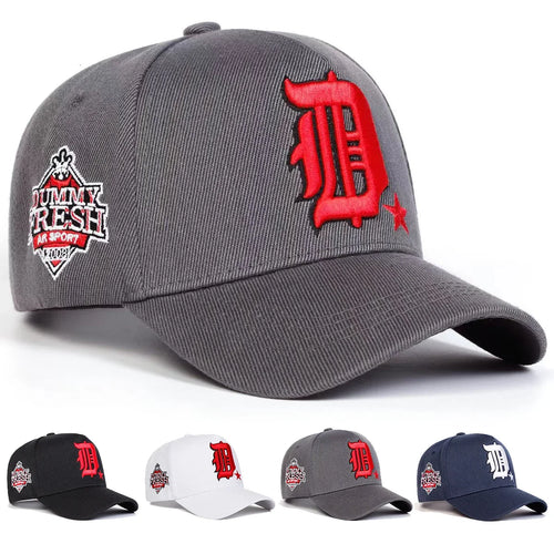 Unisex Gothic Letter Embroidery Side Dummy Fresh Baseball Caps Spring Autumn