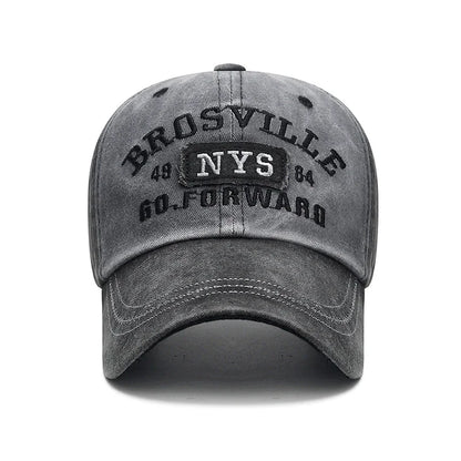 Washed Old Letter Embroidered Caps Baseball Cap