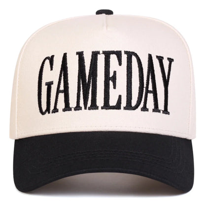 Unisex Gameday Letter Embroidery Baseball Caps Spring and Autumn