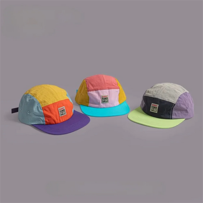 Retro Japanese Style Hip-hop Hats 5 Panel Thin Flat Brimmed Baseball Cap