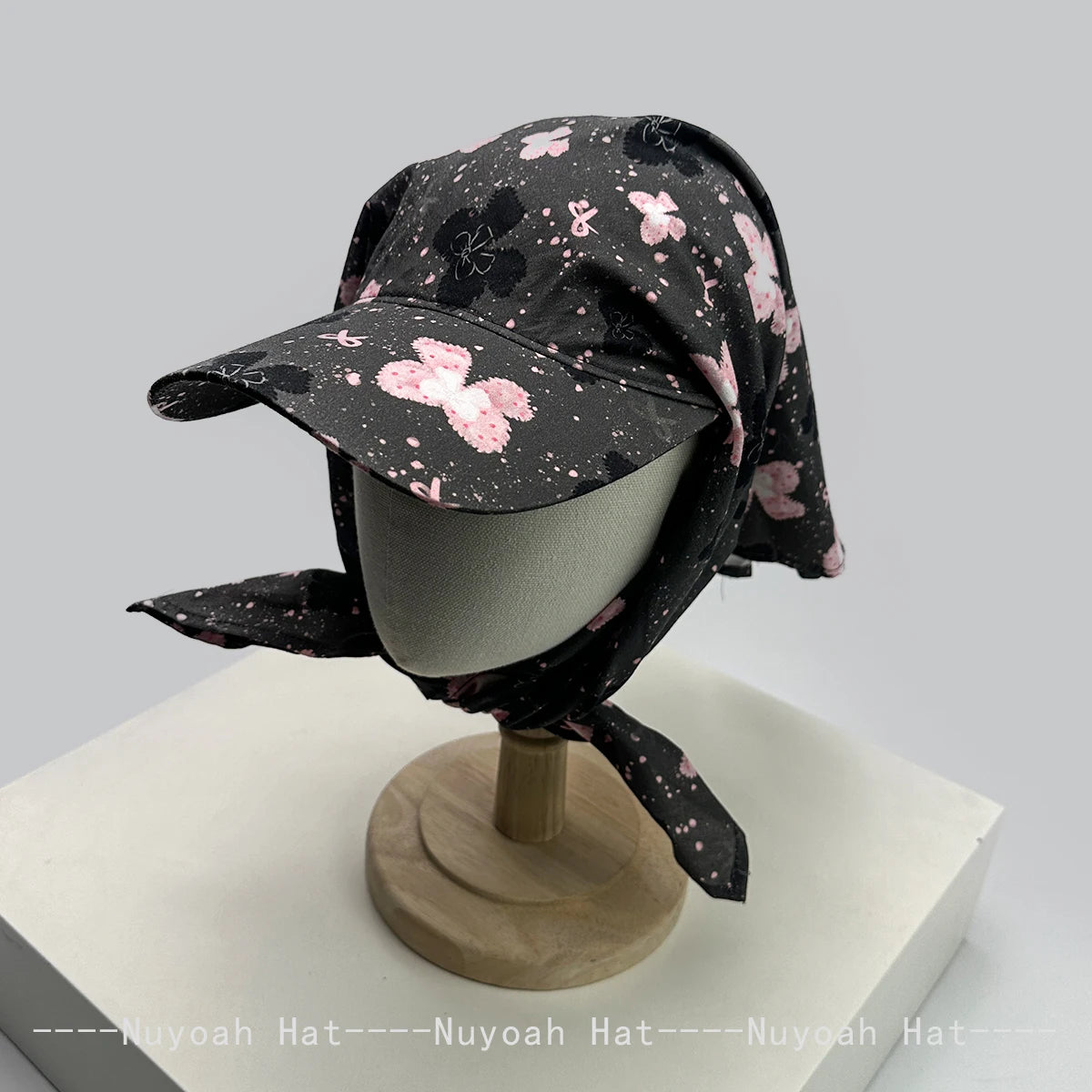 Korean Plaid Butterfly Horse Bandhnu Visors Hats