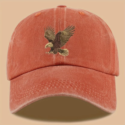 Eagle Print Baseball Cap, Adjustable For Both Men And Women