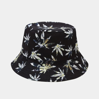 Fashion Plant Printing Pattern Fisherman Hat Spring and Summer