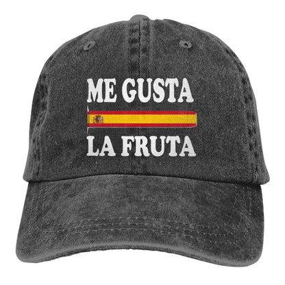 Retro Me Gusta La Fruta Spain Spanish Trucker Hat Men Women