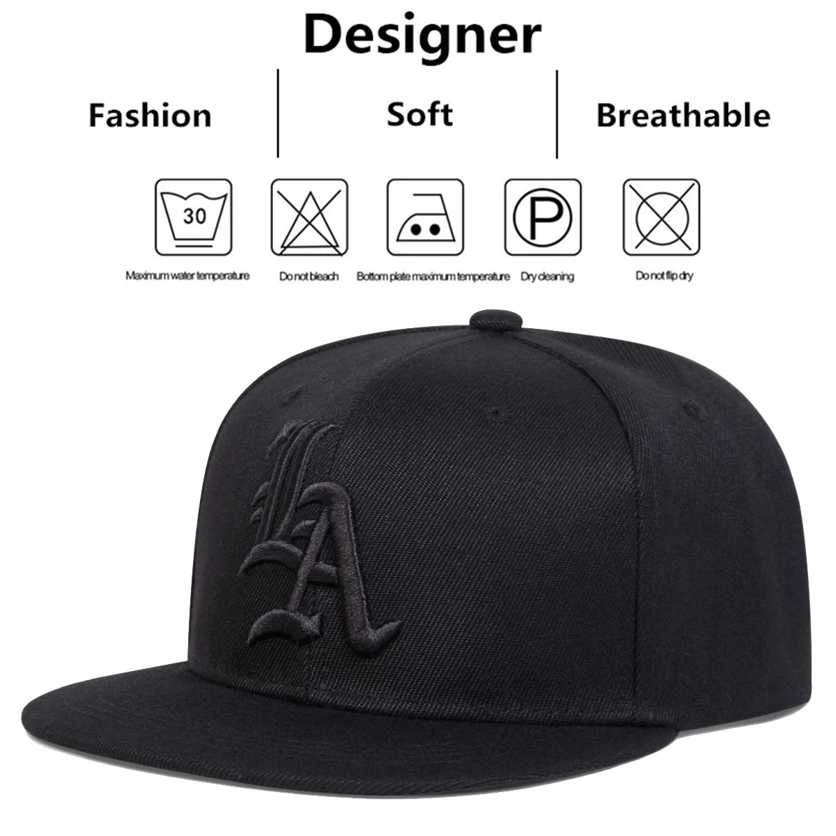 Unisex Gothic Letter Embroidery Hip-Hop Hats Spring Autumn Outdoor