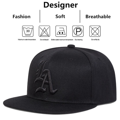Unisex Gothic Letter Embroidery Hip-Hop Hats Spring Autumn Outdoor