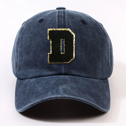 Fashionable 26 Letter Stick Label Hip-Hop Baseball Cap Hat for Men and Women