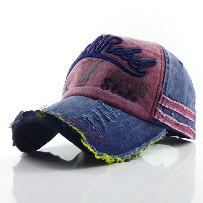 Spring Letter Embroidery Old Bull Head Baseball Cap