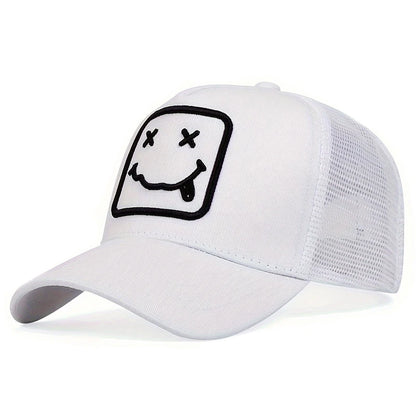 Unisex XX Tongue Sticking Embroidery Baseball Net Caps Spring Summer
