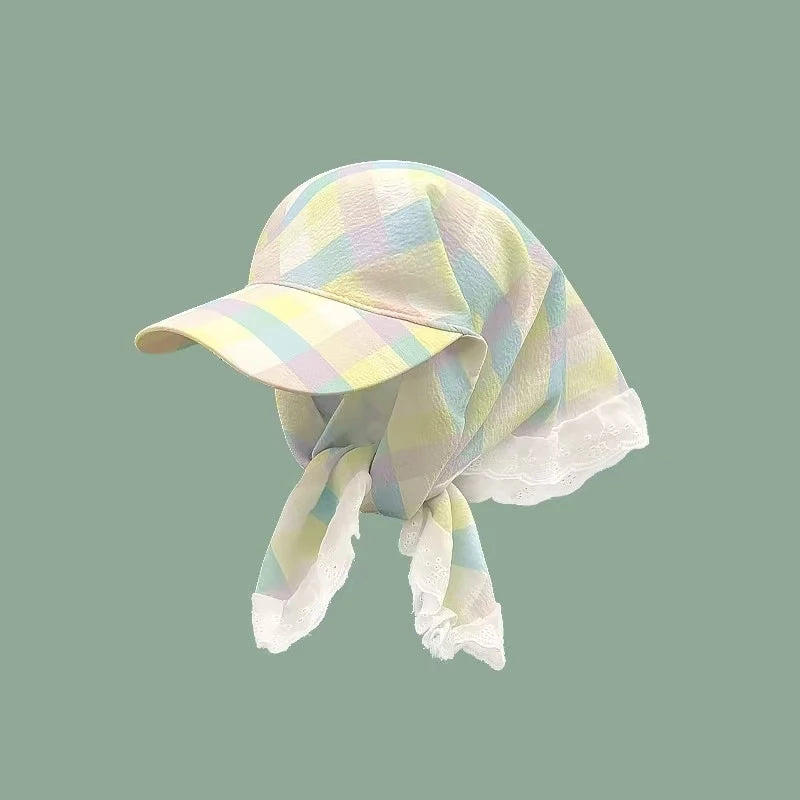 Big Brimmed Baseball Cap 2025 Butterfly Bow Women's Sun Hat