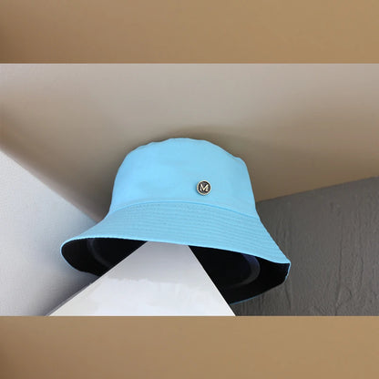 Solid Color Summer New Fisherman Hat Versatile Women Basin Hat