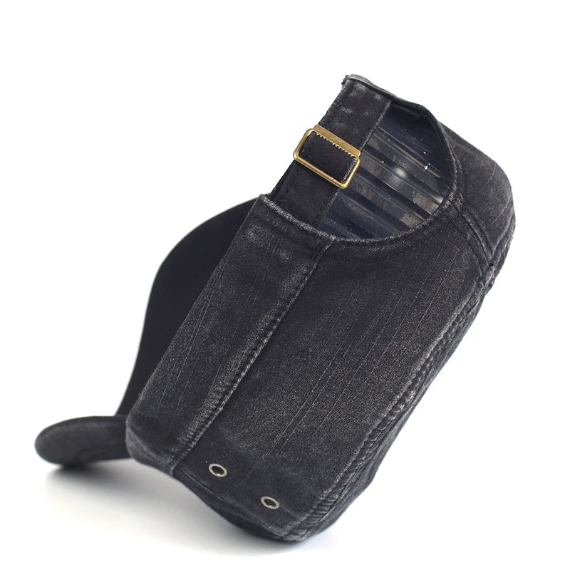 Washed Cotton Military Caps Casual Flat Top Hat