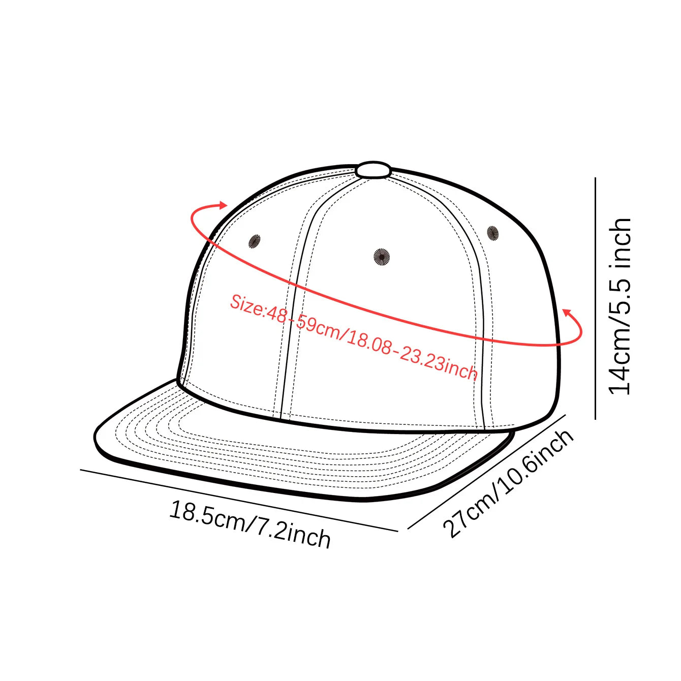 1/2PC67 Robot Patterned Baseball Cap