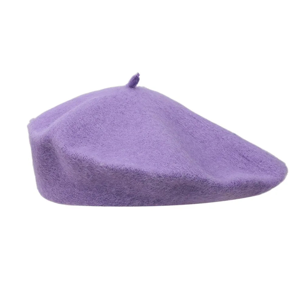 Berets Hat Autumn Winter Warm Wool Berets Hat