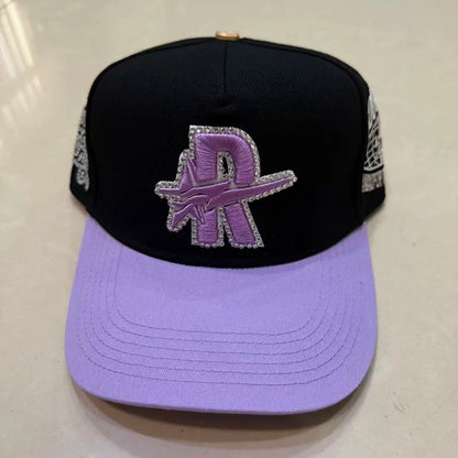 Contrast Brim 3D Embroidered Rough Play Hats