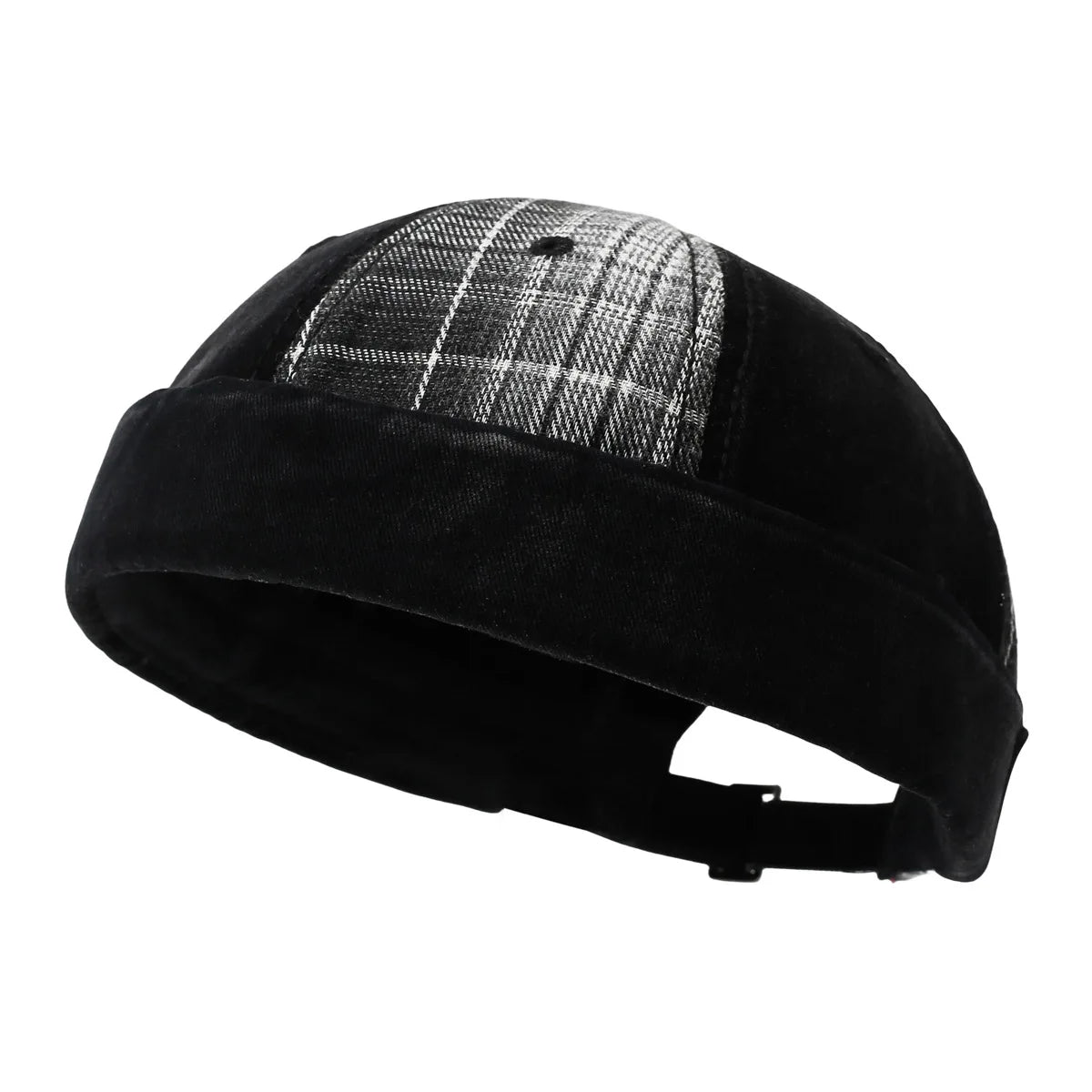Unisex Retro Brimless Docker Hat Men Adjustable