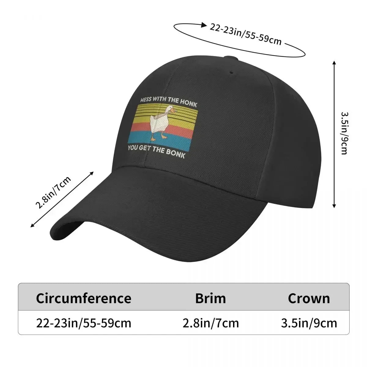 Honk Baseball Cap Hat Beach Hats For Women Men's