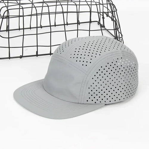 Perforated 5-Panel Cap Camping Hiking Training Outdoor Hat