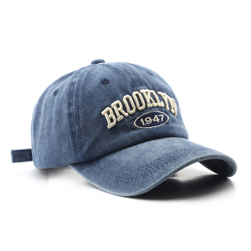 Retro Letter Baseball Cap For Women