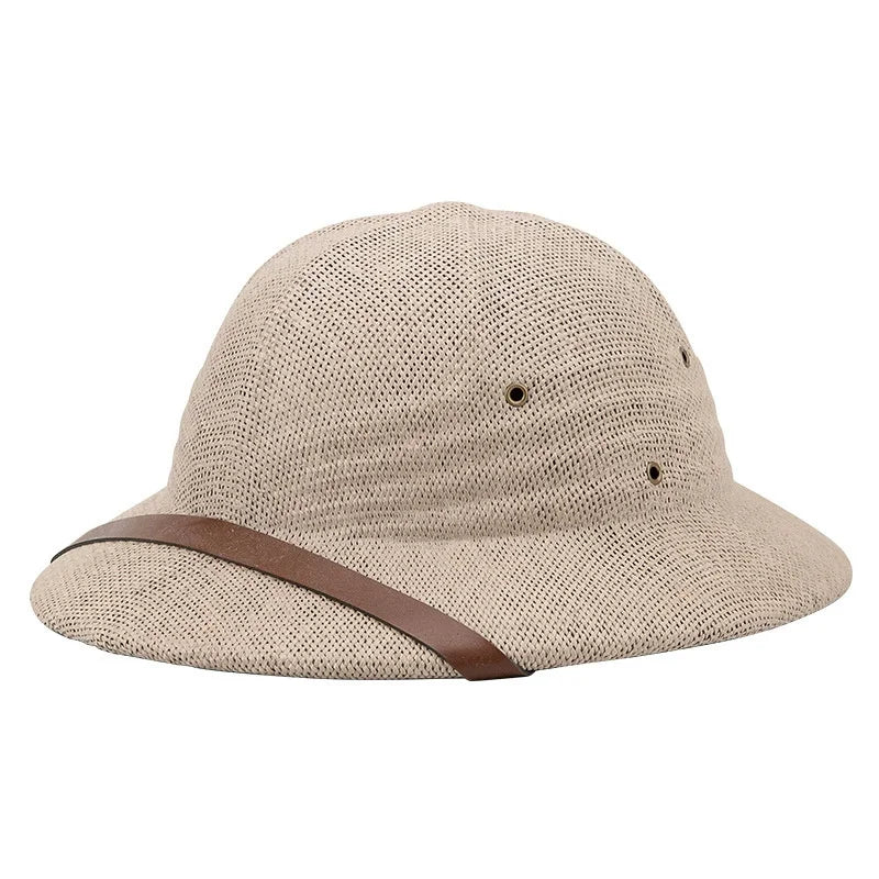 Summer Helmet Straw Hat Outdoor Men's And Women's Travel Personalized Hat