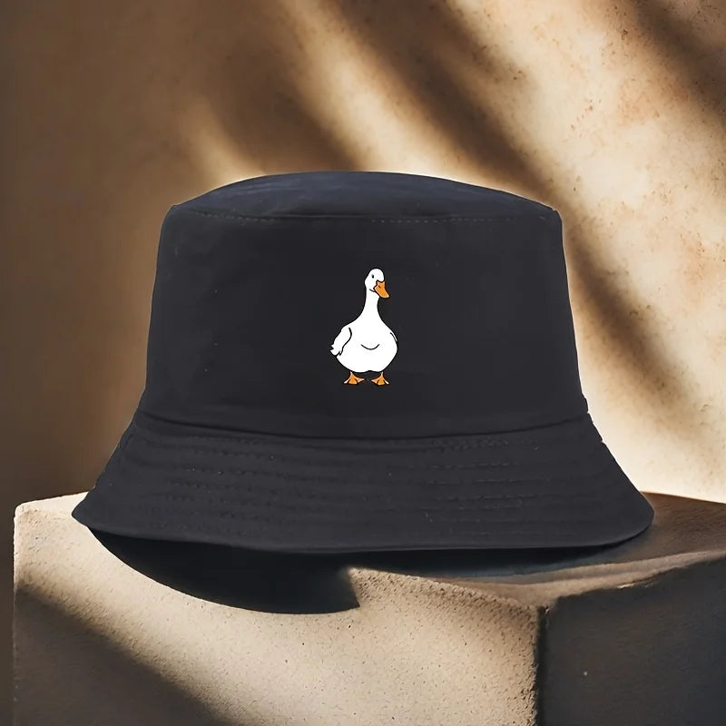 Duck Print Fisherman Hat is Suitable for Outdoor Exploration, Casual Wear