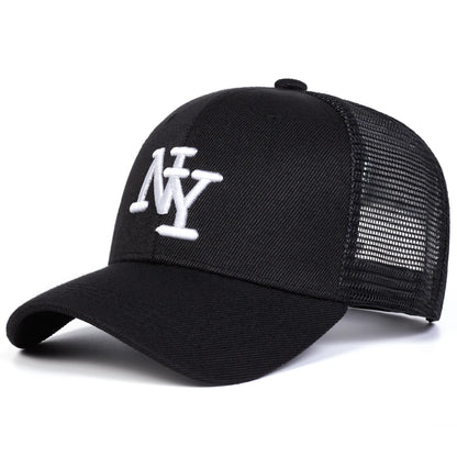 Unisex Letter Embroidery Baseball Net Caps Spring and Summer