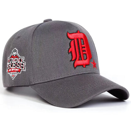 Unisex D Letter Embroidery Side Dummy Fresh Baseball Caps Spring Autumn
