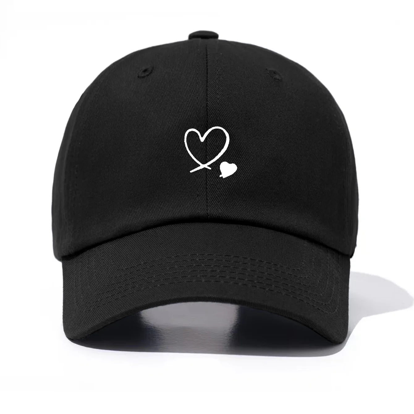 Hearts Print Baseball Cap For Men & Women