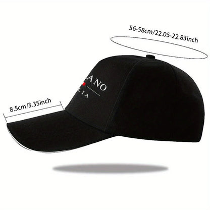 Woven Fabric.1pc Milan Italy Baseball Cap with Italian Flag & Milan Lettering