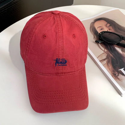 Trendy Japanese Retro Washed Denim Baseball Cap
