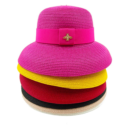 Sun Protection Straw Hat French Elegant Outdoor Beach Travel