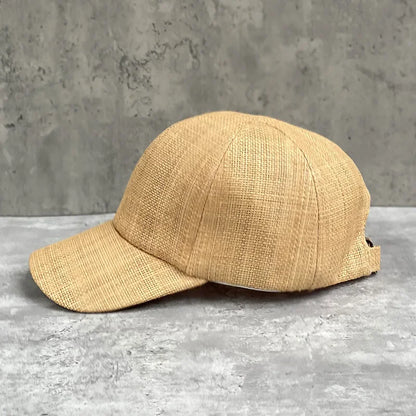 Summer Raffi Grass Solid Tough Light Breathable Sport Baseball Hat