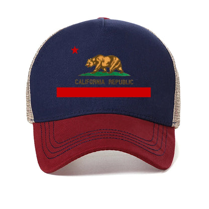 California Bear Trucker Cap Women Men