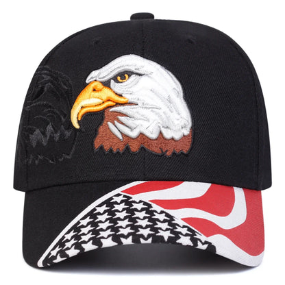Unisex Eagle Embroidery Baseball Caps Spring Autumn Outdoor Sports Cap