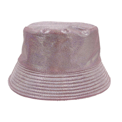 Colorful Shiny Leather Two Sided Fisherman Hat Women's and Men's