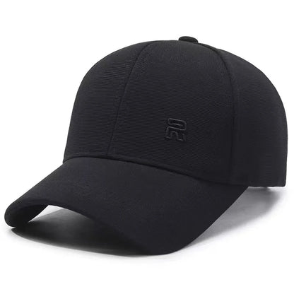 Unisex R Letter Embroidery Baseball Caps Spring Autumn Outdoor
