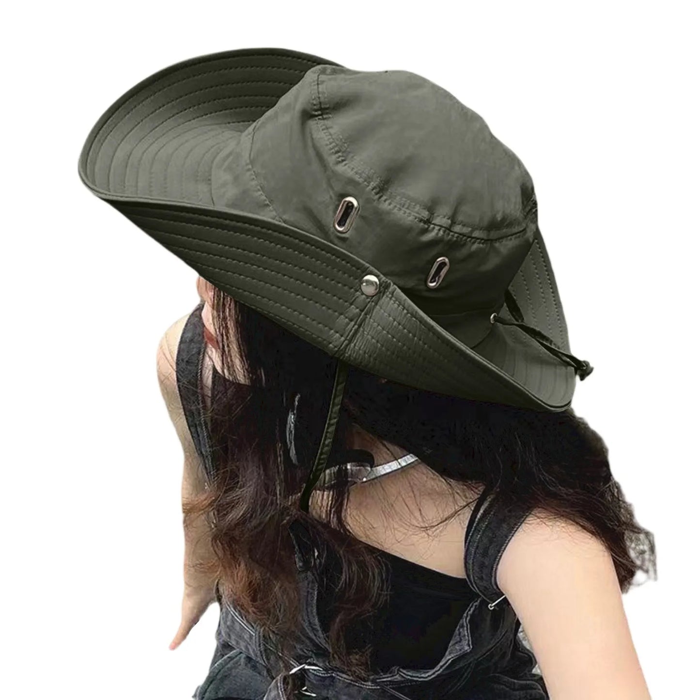 Solid Outdoor Hiking Jungle Mountaineering Hat