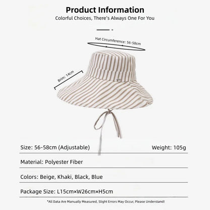 Sun Protection Bucket Hat Outings Holidays UPF 50+