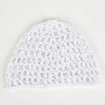 Hollow Hot Selling New Out Baotou Hat Solid Color Knitted Versatile Mesh Hat