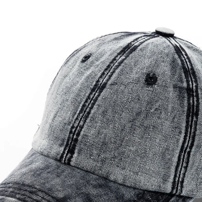 New Unisex Washed Cotton Cap High Quality Denim Plain Baseball Cap