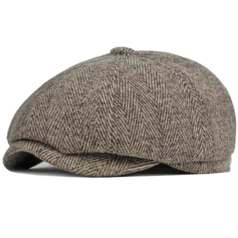 Men Berets Autumn Winter Cap Hat Thick Warm Men Beret Cap Male Vintage