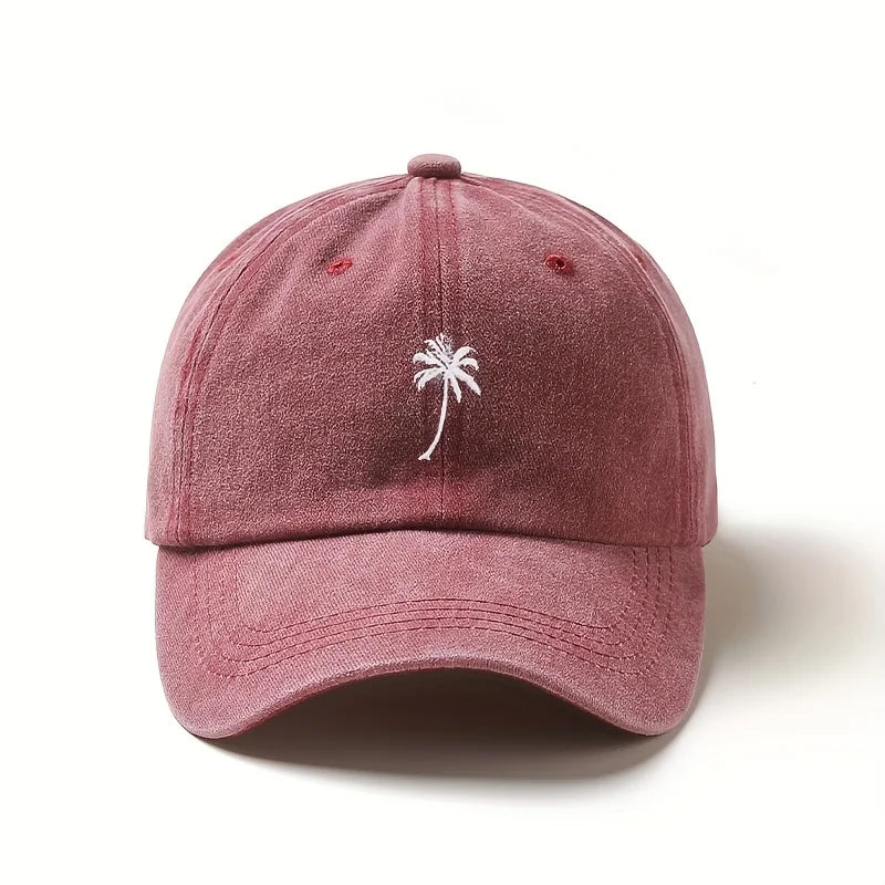 1pc Rerto Washed Embroidery Baseball Caps for Women