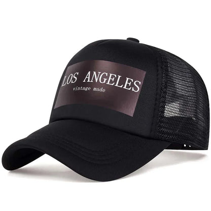 Unisex Los Angeles Print Baseball Net Caps Spring and Summer