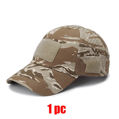 New Men Camouflage Baseball Cap Breathable Sunscreen Hat