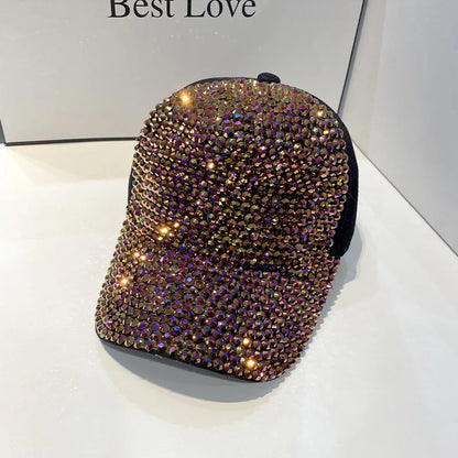 Summer Women's Baseball Cap Spring Autumn Rhinestone Caps