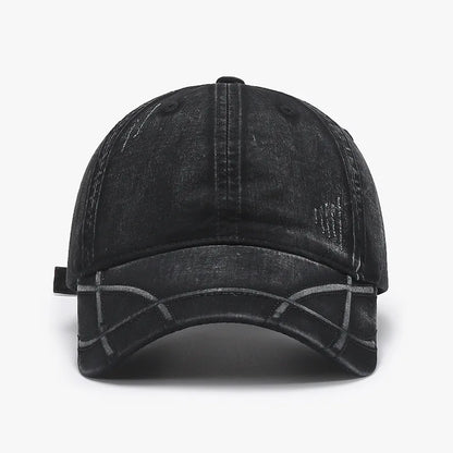 High-Quality Vintage Washed Distressed Denim Baseball Cap