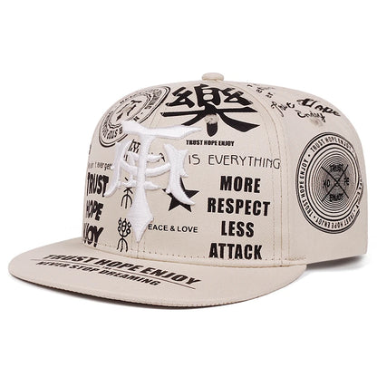 Fashionable Creative Baseball Hat T Graffiti Embroidery Street Hip Hop Hat