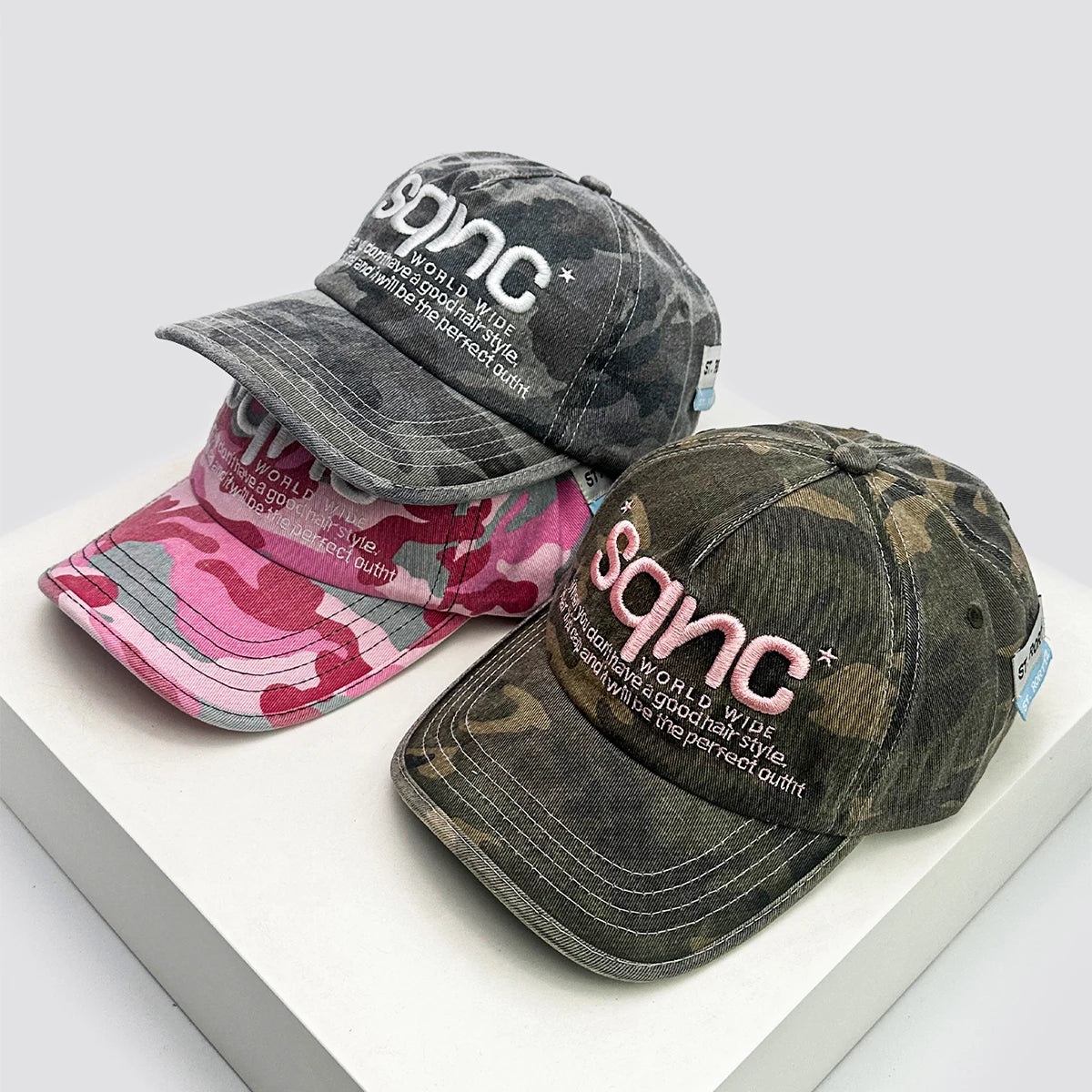 Unisex American Style Cao Letter Embroidery Baseball Hats
