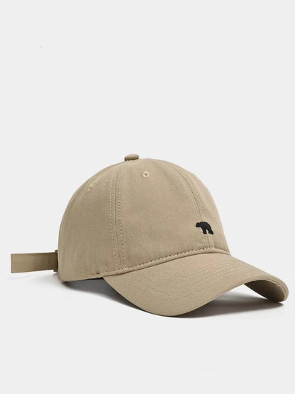 Summer Versatile Polar Bear Embroidered Baseball Cap for Both Men and Women