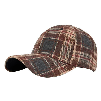 Men And Women New Classic Plaid Baseball Cap